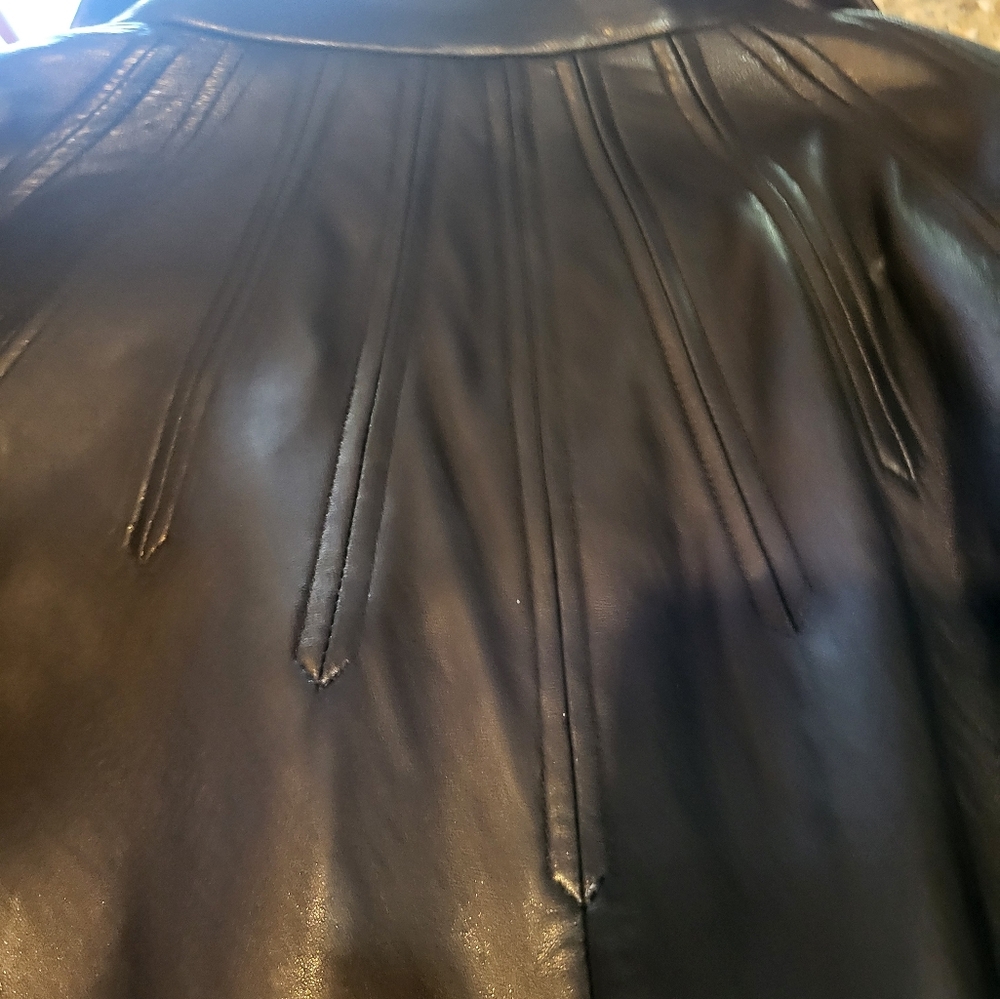 Ladies  Lambskin leather swirl jacket